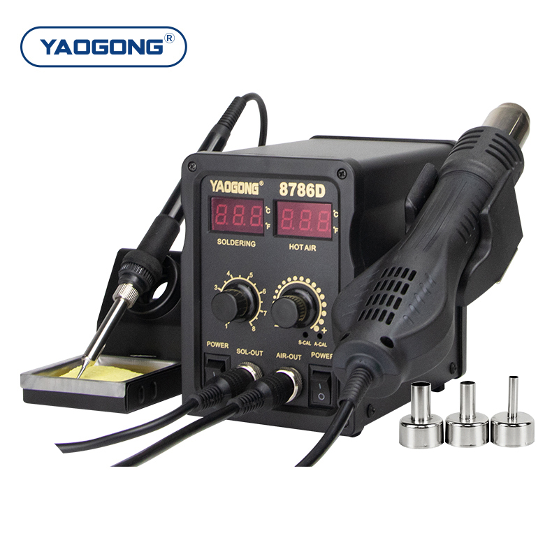 YAOGONG 8786D 2 in 1 Digital S - Smd Rework Station Hot Air Soldering 2 In 1 recension och pris