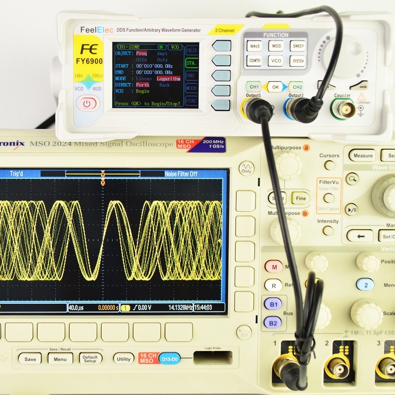 Feelelec FY6900 0-60MHz Digita - Dual Channel Arbitrary Waveform Function Generator 60Mhz recension och pris