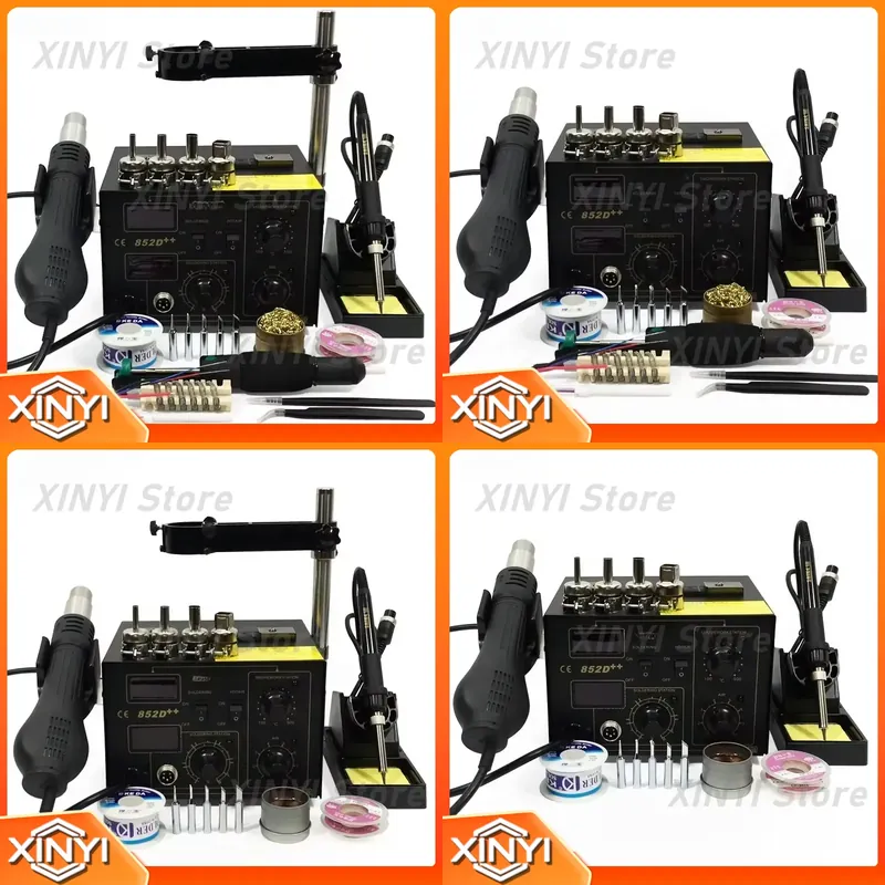 SAIKE 852D++ 2 in 1 SMD Rework - Smd Rework Station Hot Air Soldering 2 In 1 recension och pris