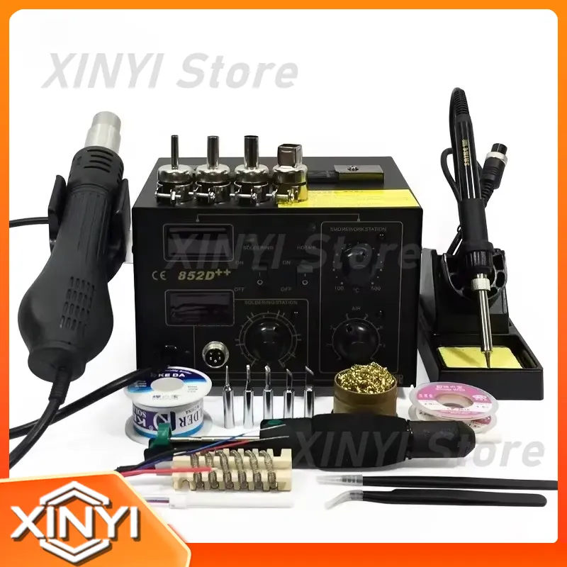 SAIKE 852D++ 2 in 1 SMD Rework - Smd Rework Station Hot Air Soldering 2 In 1 recension och pris