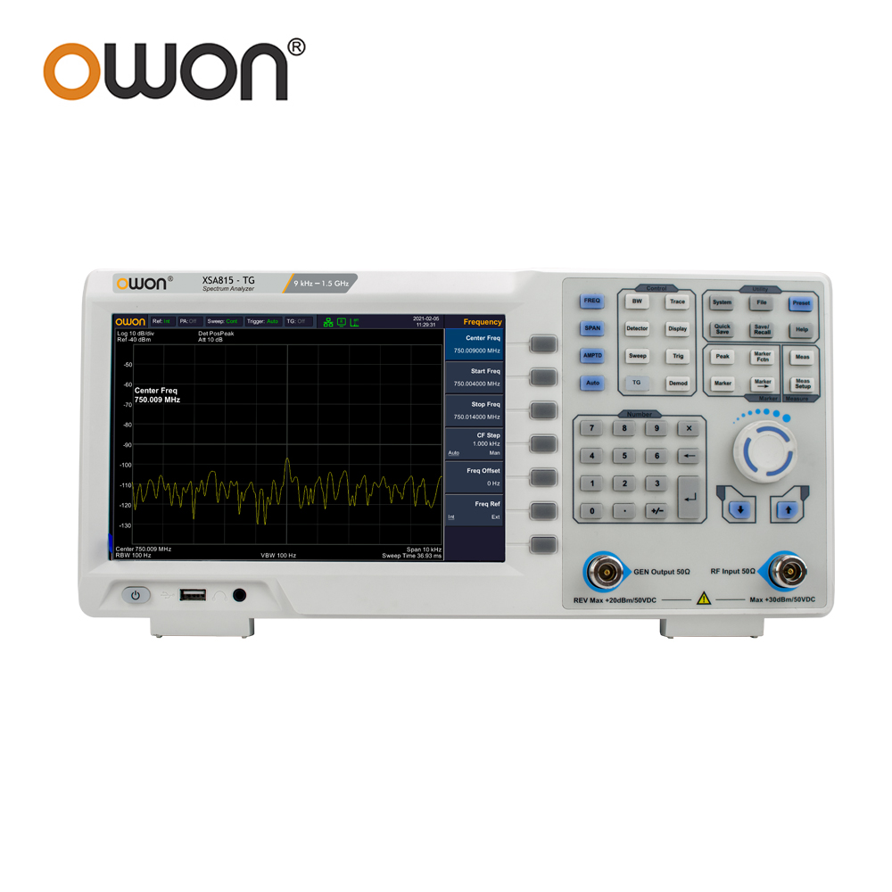 OWON XSA815TG Digital Spectrum - Spectrum Analyzer Tracking Generator 1.5Ghz recension och pris