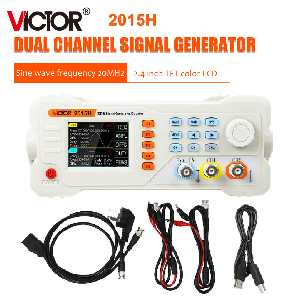 RuoShui 2015H 2040H 2060H Wave - Dual Channel Arbitrary Waveform Function Generator 60Mhz recension och pris
